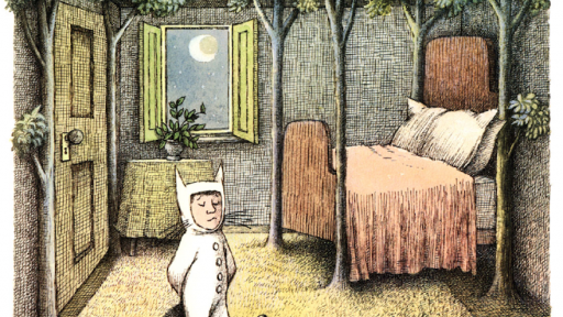 Maurice Sendak's illustration work in "Where the wild things are". 
