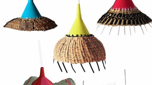Africa meets China with these SA designed woven lights.