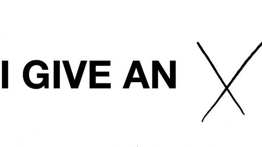 I Give an X.