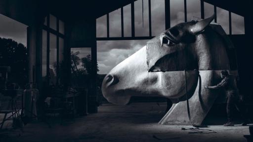 Nic Fiddian Green's massive sculptures of horses' heads are now standing all around the world.