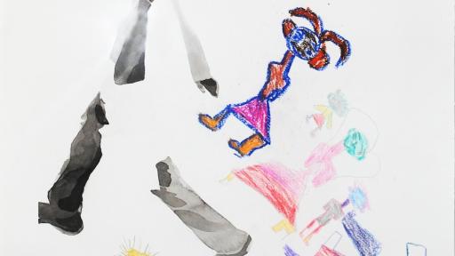 The artworks produced by the children offer insight to what they are going through.