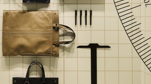 Nendo's multifunctional architect bag for Tod's.