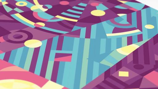 The poster for California's Santa Monica Pier by South African illustrator and graphic designer Si Maclennan comes alive in this colourful gif