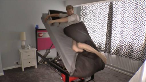 Colin Furze's Wallace & Grommit inspired ejector bed 