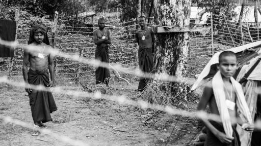 The refugees held in the Taung Pyo camps by the Myanmar government