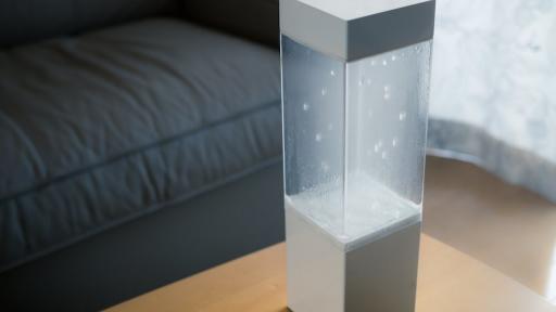 The device physically creates weather conditions. 