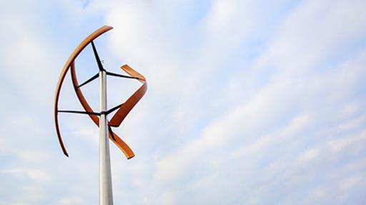 The wind turbine gets a beautiful, tech makeover. 