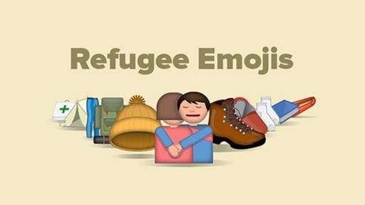 Refugee Emojis highlights the plight of refugees. 