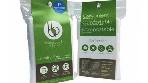 Beantown Bedding has created biodegradable bed sheets that can be used for a few weeks and then thrown into the compost