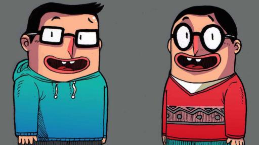 Take a look at this gallery of illustrations from identical brothers who work under the name Twins Cartoon