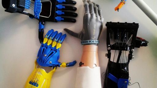 e-NABLE is a nonprofit global network of volunteers using their free time and respective skills to lend a helping hand to underserved children in need of assistive prosthetics