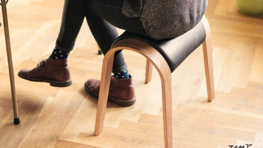 The stool can also be used for stretching and exercises. 