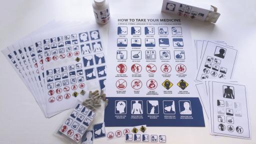 Graphic design student Jonathan Stannard has won an RSA Design Award for his medical symbol kit to help people in low literacy areas understand their medicines