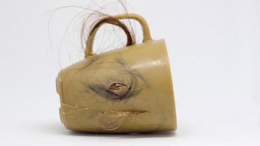 Krisztina Czika's human hair cup. Image: Margherita Soldati