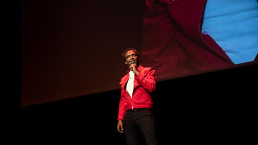 Lemn Sissay speaking at Design Indaba 2019