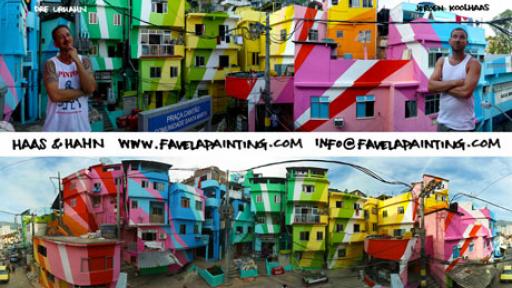 Favela paintings by Haas&Hahn. 