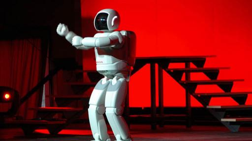 Honda's Asimo humanoid robot. Image via Wired. 