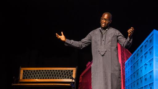 Ije Nwokorie on stage at Design Indaba Conference 2014. Image: Jonx Pillemer. 