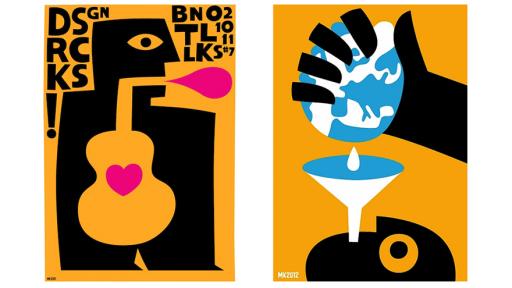 Posters by graphic designer Max Kisman.