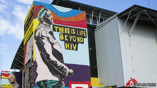 This mural was done to mark World Aids Day 2015.