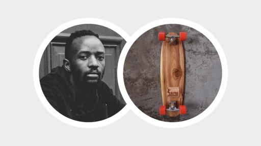 Longboard skater and shaper Kent Lingeveldt tries to keep his boards simple and functional. His board has been nominated for MBOISA by Creative Nestlings' Dillion Phiri