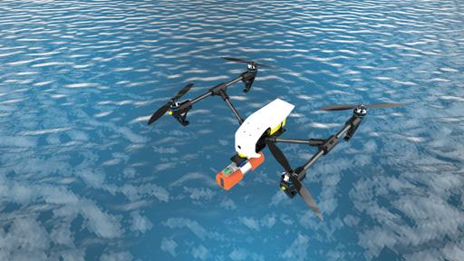 The Life-saving drone by Mikhail Aymés