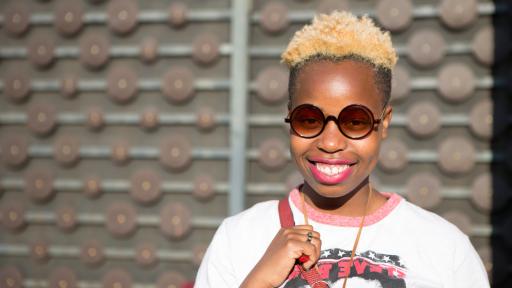Zama Phakathi smiling