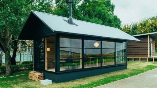 Muji launches three little prefab-houses. Image: MUJI Huts