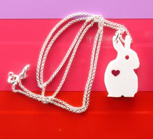 Bunny necklace.