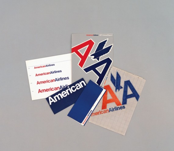 American Airlines identity and branding. Courtesy of Massimo Vignelli.