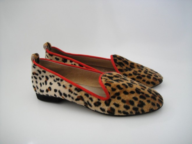 Albert leopard slippers by Coast & Koi.
