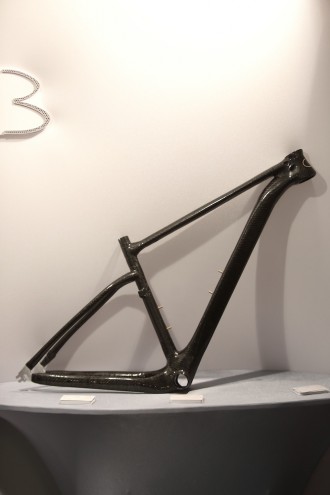 Emerging Creative Calvin Botha’s custom-made carbon fibre bicycle frame.