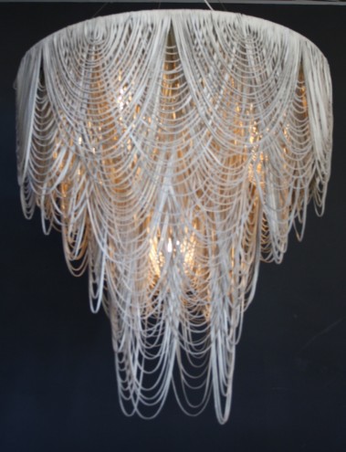 High Thorn Whisper chandelier, stone. 