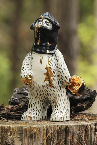 The Tale of Balaclava Bear by sootcookie ceramics and Alex Goldberg