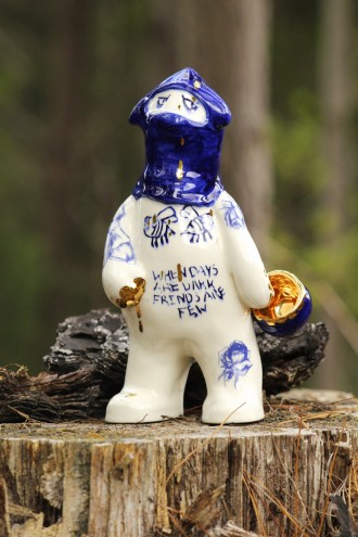 The Tale of Balaclava Bear by sootcookie ceramics and Alex Goldberg