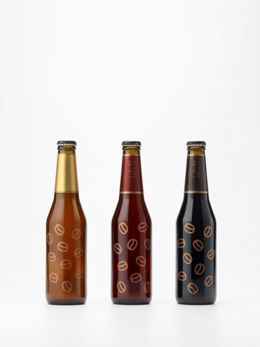 Coffee Beer bottle design by Nendo. Photo: Hiroshi Iwasaki. 