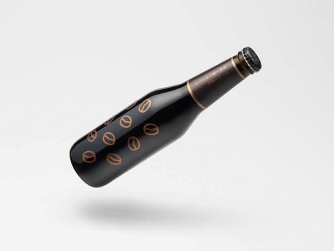 Coffee Beer bottle design by Nendo. Photo: Hiroshi Iwasaki. 