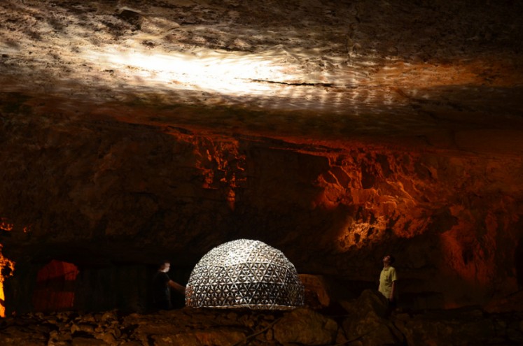 Lotus Dome by Daan Roosegaarde. 