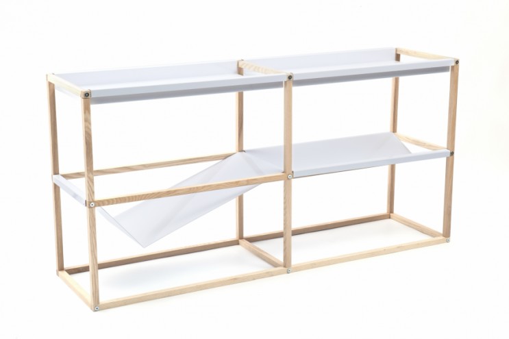 Shelving unit by Jan Douglas for Mr Price Home CoLab. 