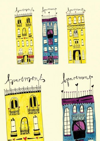 Apartment art print by Lauren Fowler. 