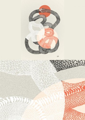 Ouroboros art print by Lauren Fowler. 