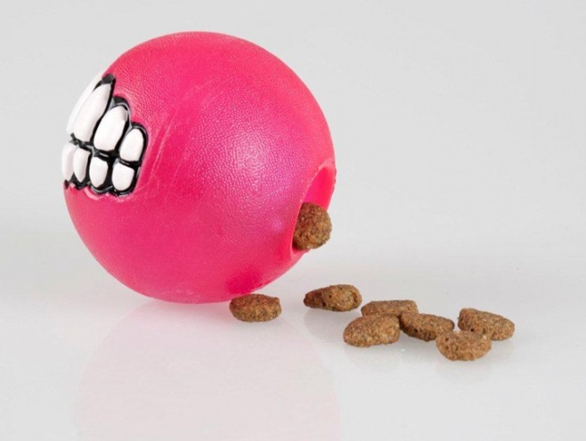 pink Rogz Grinz ball by Porky Hefer