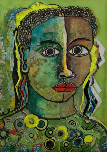 Geoffrey Mukasa (Ugandan, 1954–2009)  Lady in Green, before 2006 