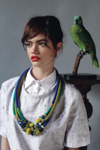 Glass Ndebele necklace from Pichulik's 2014 Spring/Summer Collection. Image: 