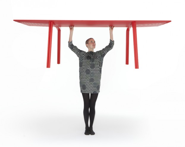 Ripple Table 2.0 by Benjamin Hubert. 