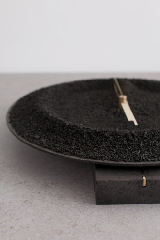 De Natura Fossilium collection: Clock by Studio Formafantasma in collaboration with Gallery Libby Sellers. Image: Luisa Zanzani. 