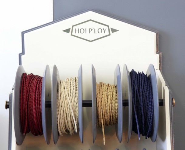 Hoi P'loy's selection of fabric cable cords. Image: Henk Hatting. 