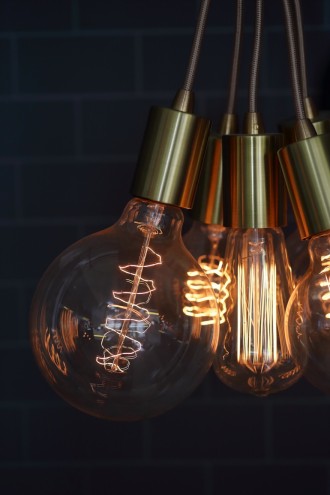 Hoi P'loy's selection of vintage-inspired light bulbs. Image: Henk Hatting. 