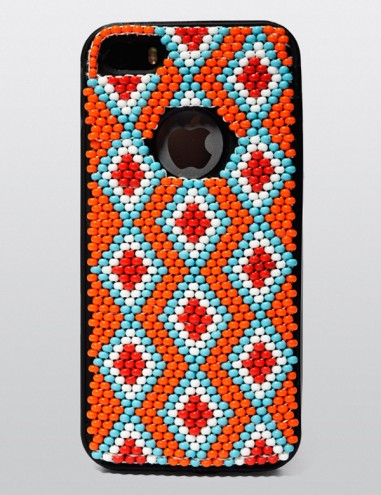 Xhosa-inspired beadwork iPhone case by Vukile Batyi and Laduma Ngxokolo.