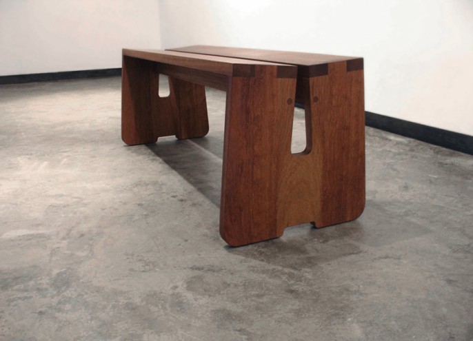 Gallery bench by Studio Propolis.